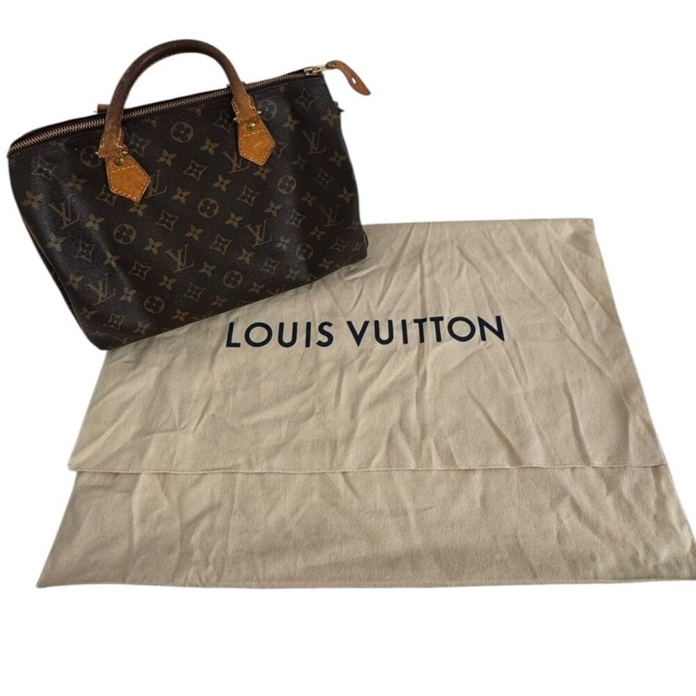 Louis Vuitton Baby Speedy 30 Monogram Canvas Satchel Handbag